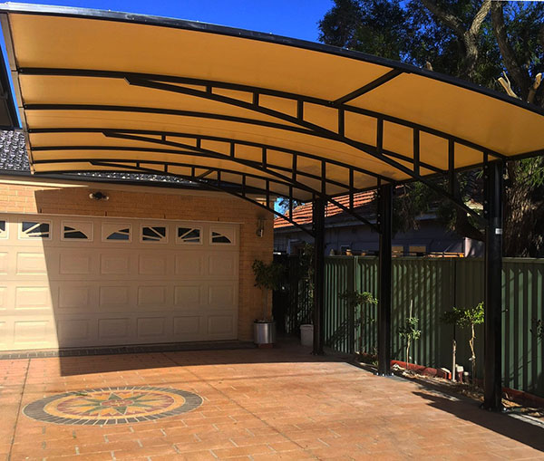 single car parking shade